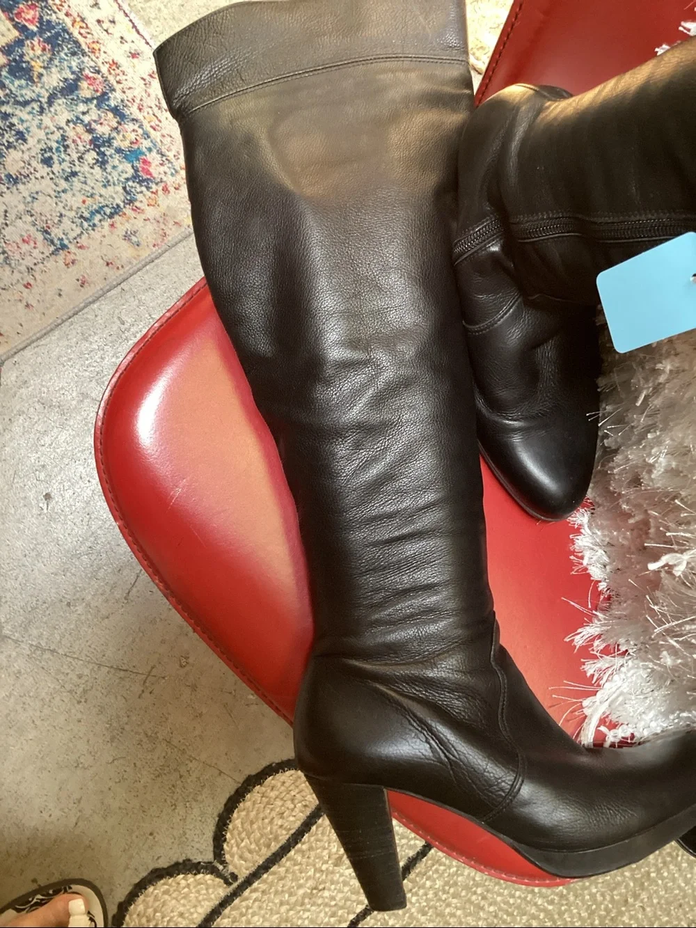 La CANADIENNE Black Over-the-Knee Leather Boots